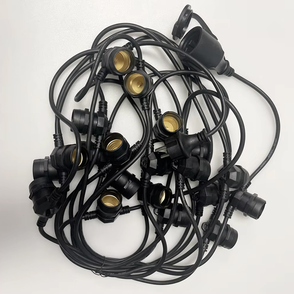 Outdoor Lighting Socket - 10M kabel LED-slinger van commerciële kwaliteit,