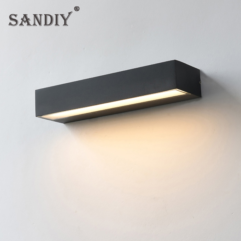 Outdoor Yard Lighting Fixtures - SANDIY Buiten Wandlamp Moderne Externe Sconce