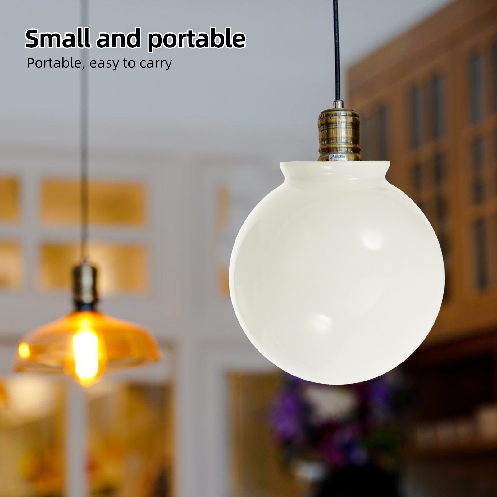 Outdoor Lighting Glass Replacement - Ronde opaalwitte glazen lampenkap vervangende gloeibol
