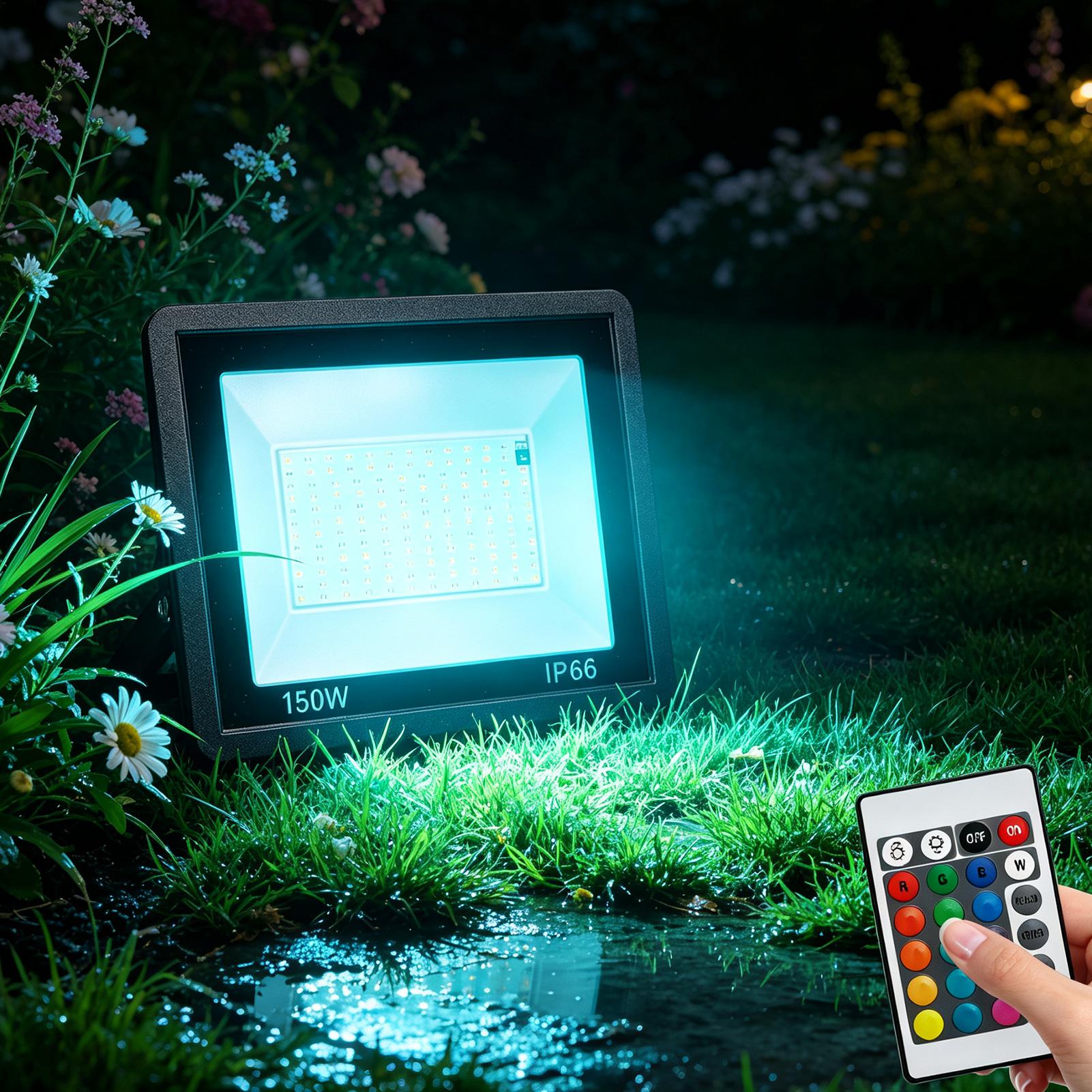Outdoor Yard Lighting Fixtures - Buitenverlichting RGB-kleurveranderende armatuurverlichting met afstandsbediening Buiten