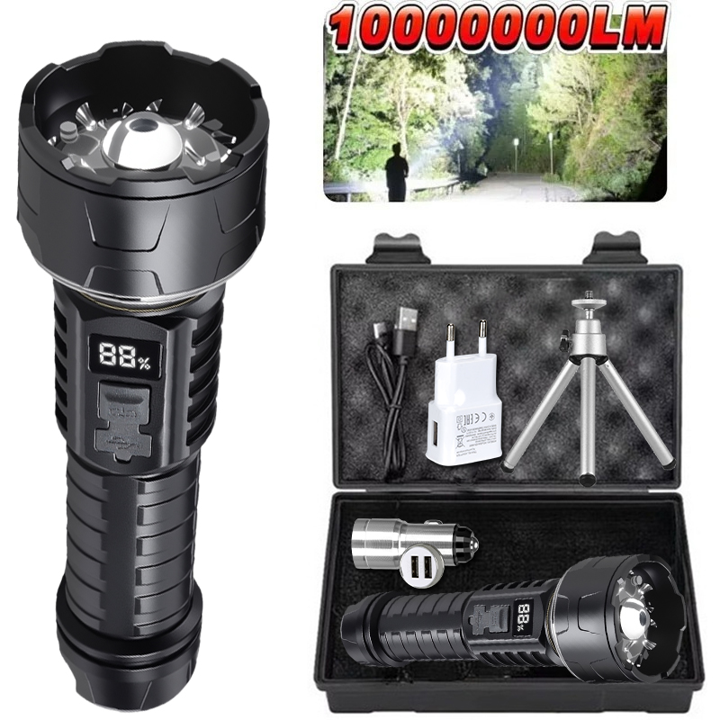 Outdoor Lighting Lamp - COB LED-zaklamp Oplaadbare lantaarn 7-core campingzaklamp