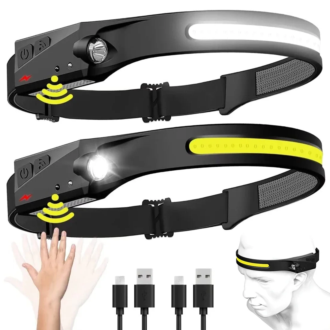 Led Flood Light - COB Floodlight LED-inductiekoplamp USB oplaadbare koplamp