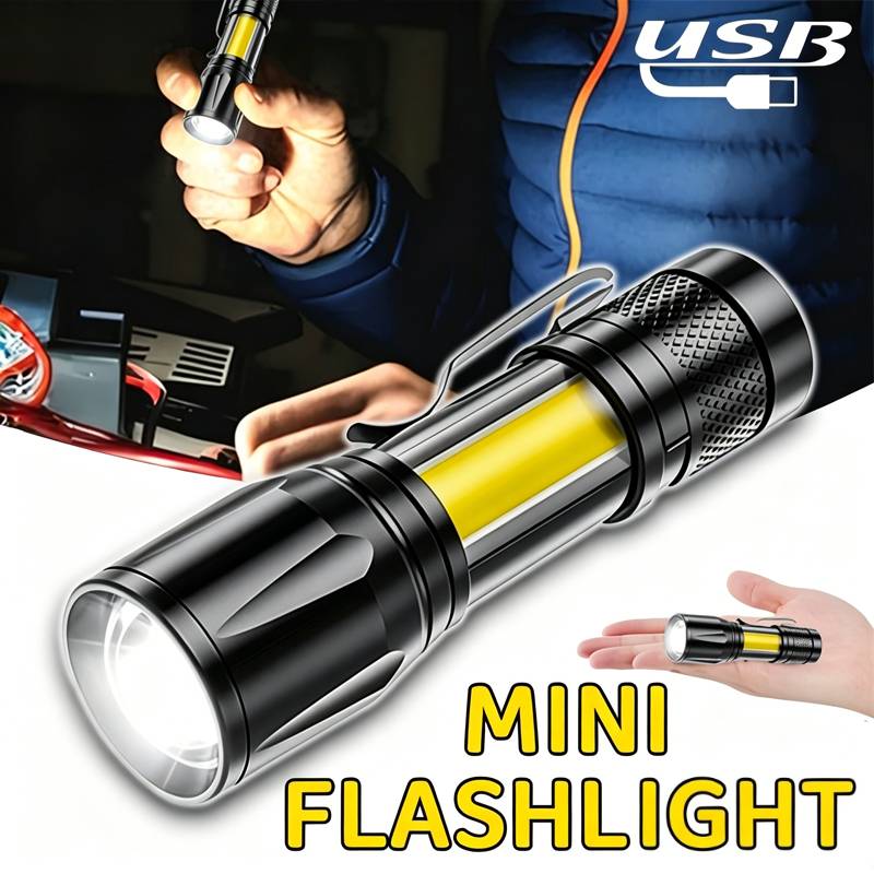 Led Flood Light - Mini LED-zaklamp COB-schijnwerper Draagbare werklamp USB