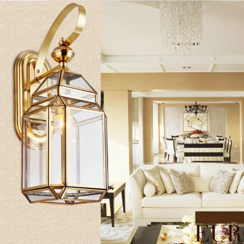 Outdoor Lighting Brass - Moderne bronzen wandlamp D17cm buiten waterdicht