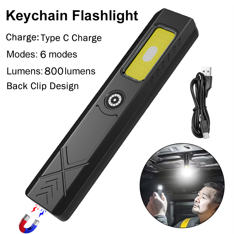 Led Flood Light - LED-hoedclip zaklamp USB-C oplaadbaar 800LM helderzaklamp