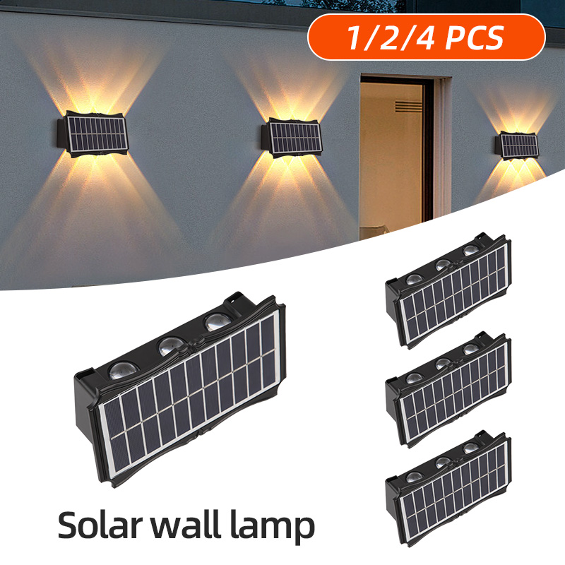 Outdoor Yard Lighting Fixtures - Zonne-Energie Verlichting Buiten Led Wandlamp Warm