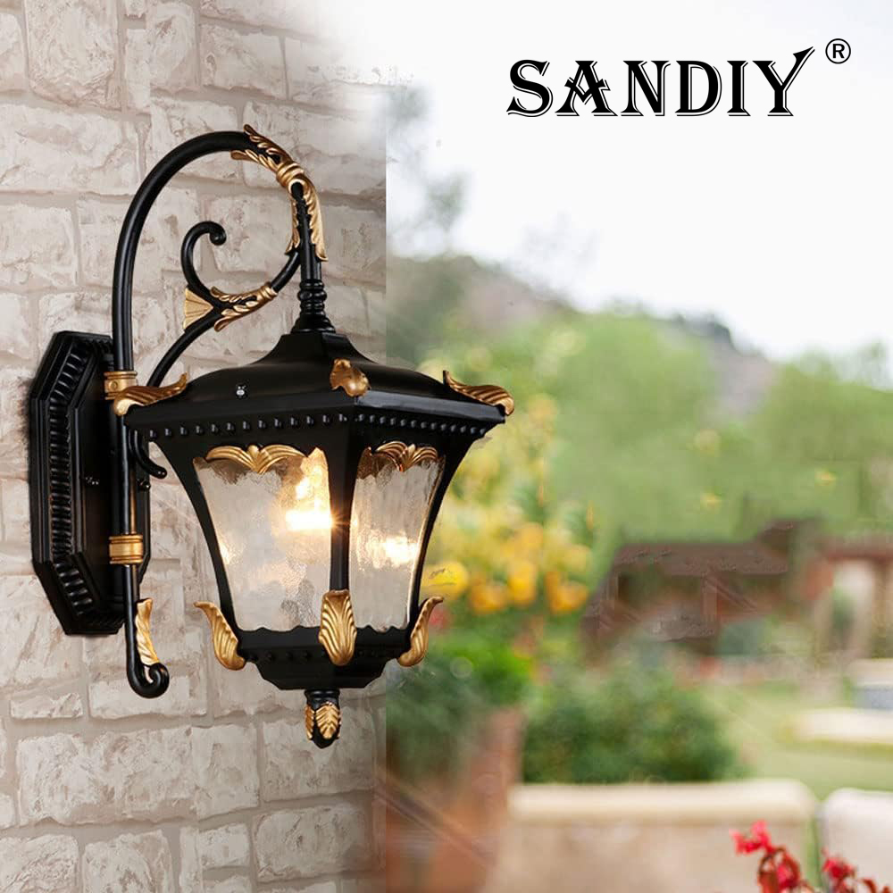 Outdoor Yard Lighting Fixtures - SANDIY Buitenwandlamp, retro veranda-lamp, wandmontage, buitenverlichting