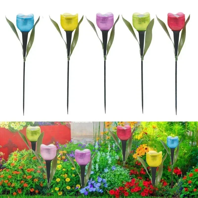 Outdoor Lighting Youtube - 1 Stuks Tuin Tulp Bloemvorm Led