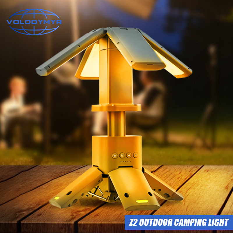 Outdoor Lighting Youtube - VOLODYMYR LED-kampeerlamp met hoog lumen, telescopisch