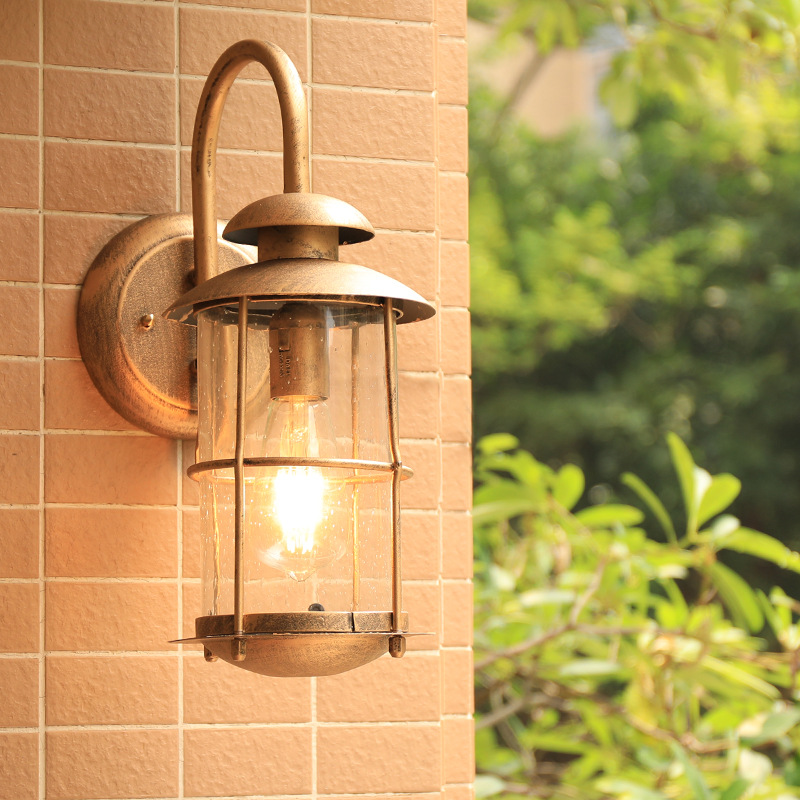 Outdoor Yard Lighting Fixtures - Vintage wandlamp E27 lamp schansverlichting zwart