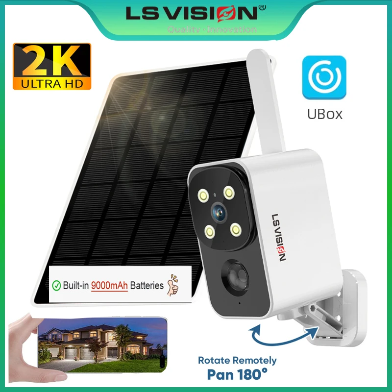Outdoor Lighting And Camera - LS VISION Outdoor Solar Camera Draadloze