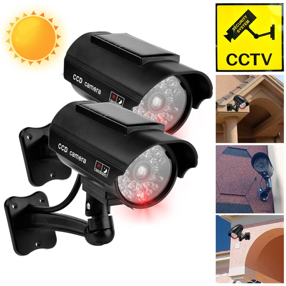 Outdoor Lighting And Camera - Outdoor Zonne-Simulatiecamera Waterdichte Dummy Camera Home