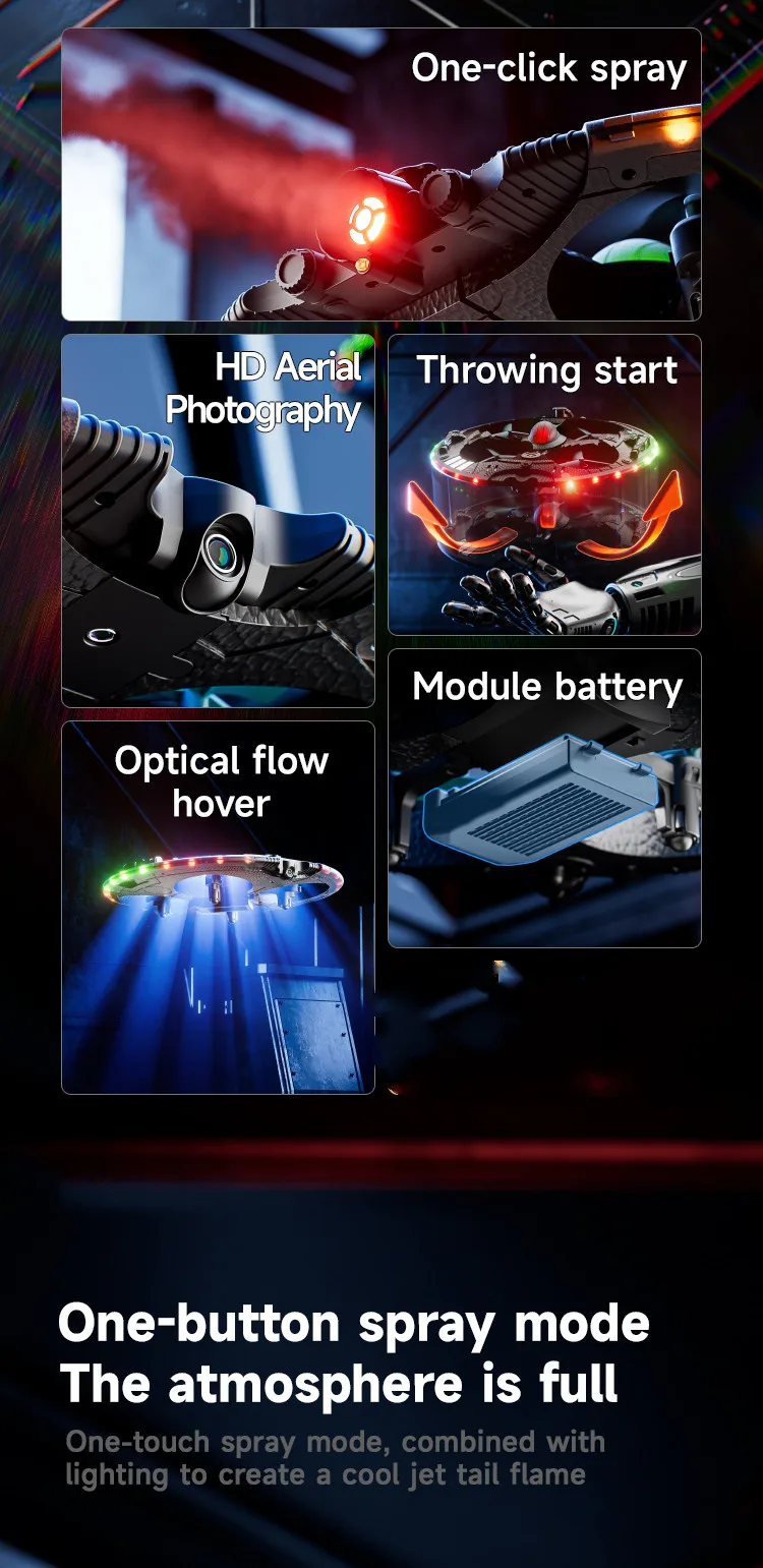 Outdoor Lighting And Camera - 8K WIFI FPV Drone RC Mini