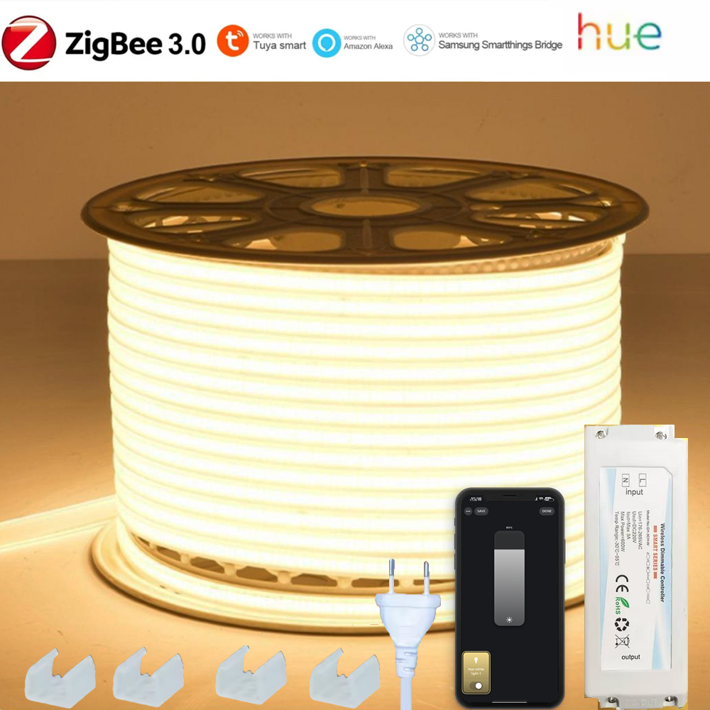 EU 220V ZIGBEE 3.0 COB LED Str - Outdoor Lighting Zigbee recensie en prijs