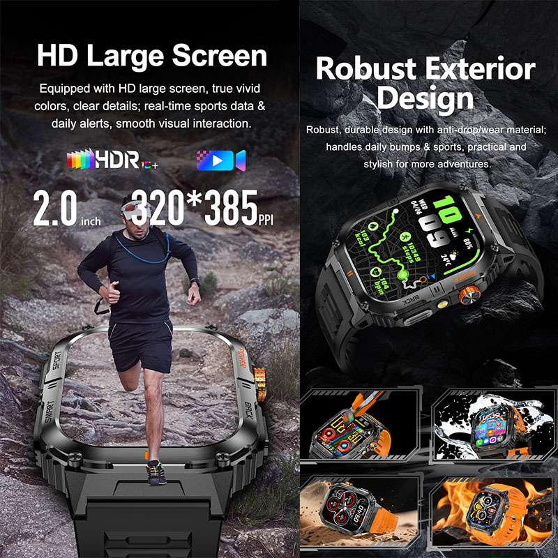 Militaire Smartwatch Buitenspo - Outdoor Lighting Ip Rating recensie en prijs