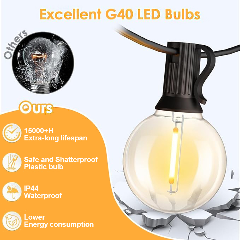 G40 LED Outdoor Lichtslingers  - Outdoor Lighting Socket recensie en prijs