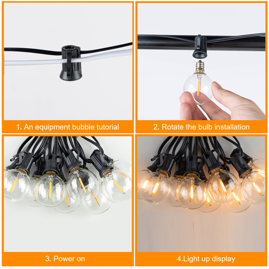 G40 LED Outdoor String Ball Li - Outdoor Lighting Socket recensie en prijs