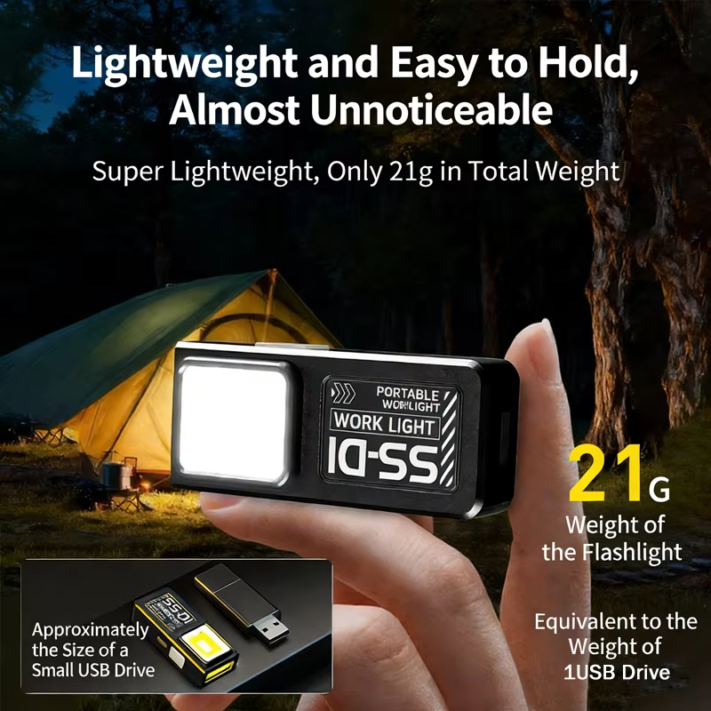 LED COB-zaklamp Type C Oplaadb - Led Flood Light recensie en prijs