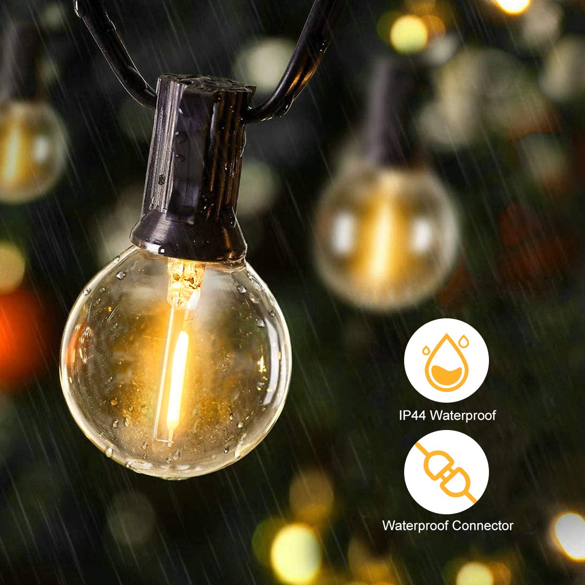 25FT 50FT G40 Fairy Lichtsling - Outdoor Lighting Socket recensie en prijs