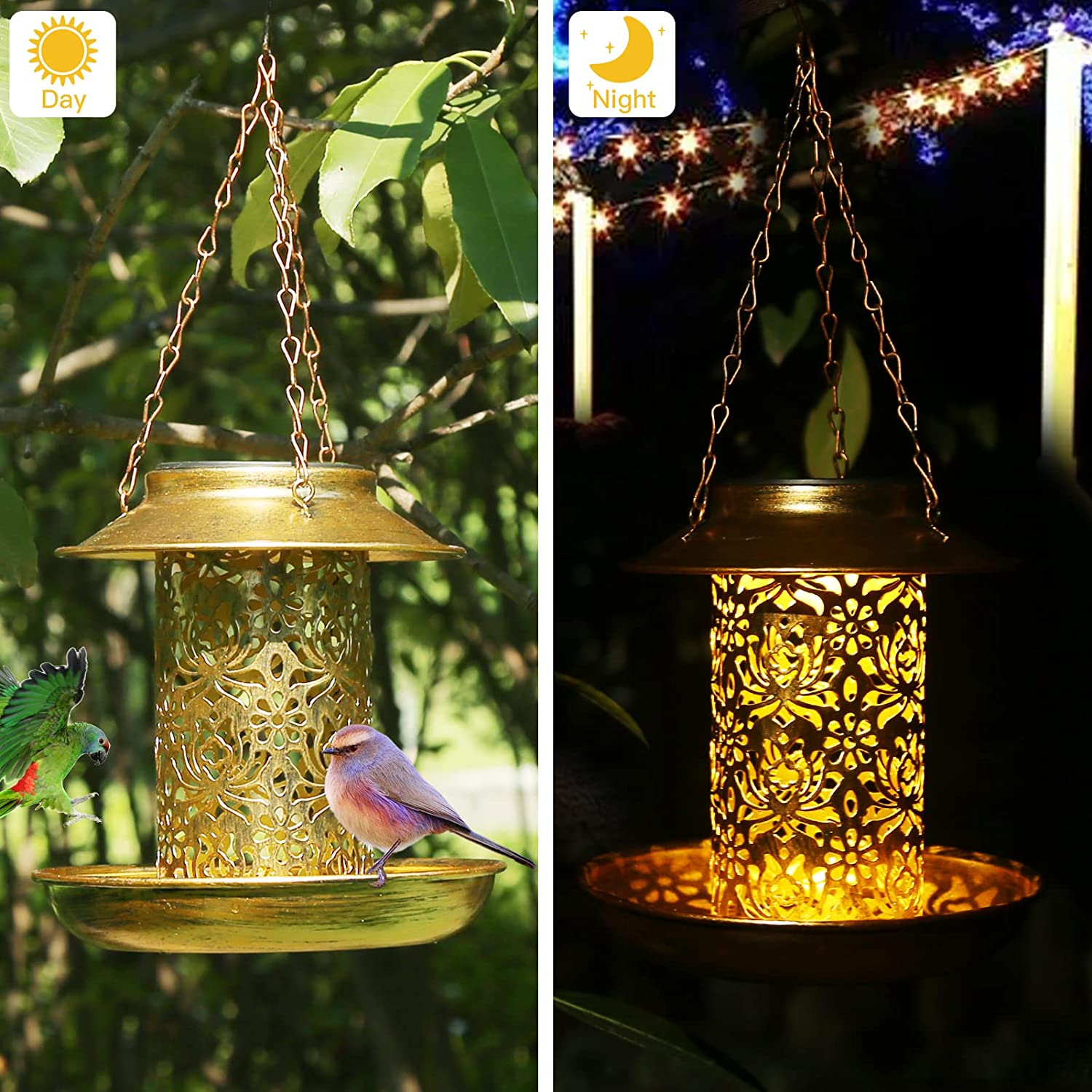 Zonne-vogelvoeder Metaal Buite - Outdoor Lighting Backyard Ideas recensie en prijs