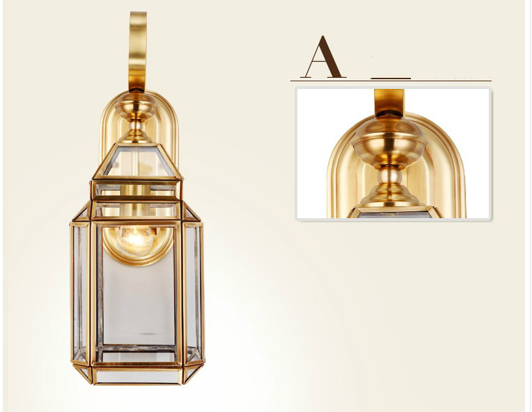 Moderne bronzen wandlamp D17cm - Outdoor Lighting Brass recensie en prijs