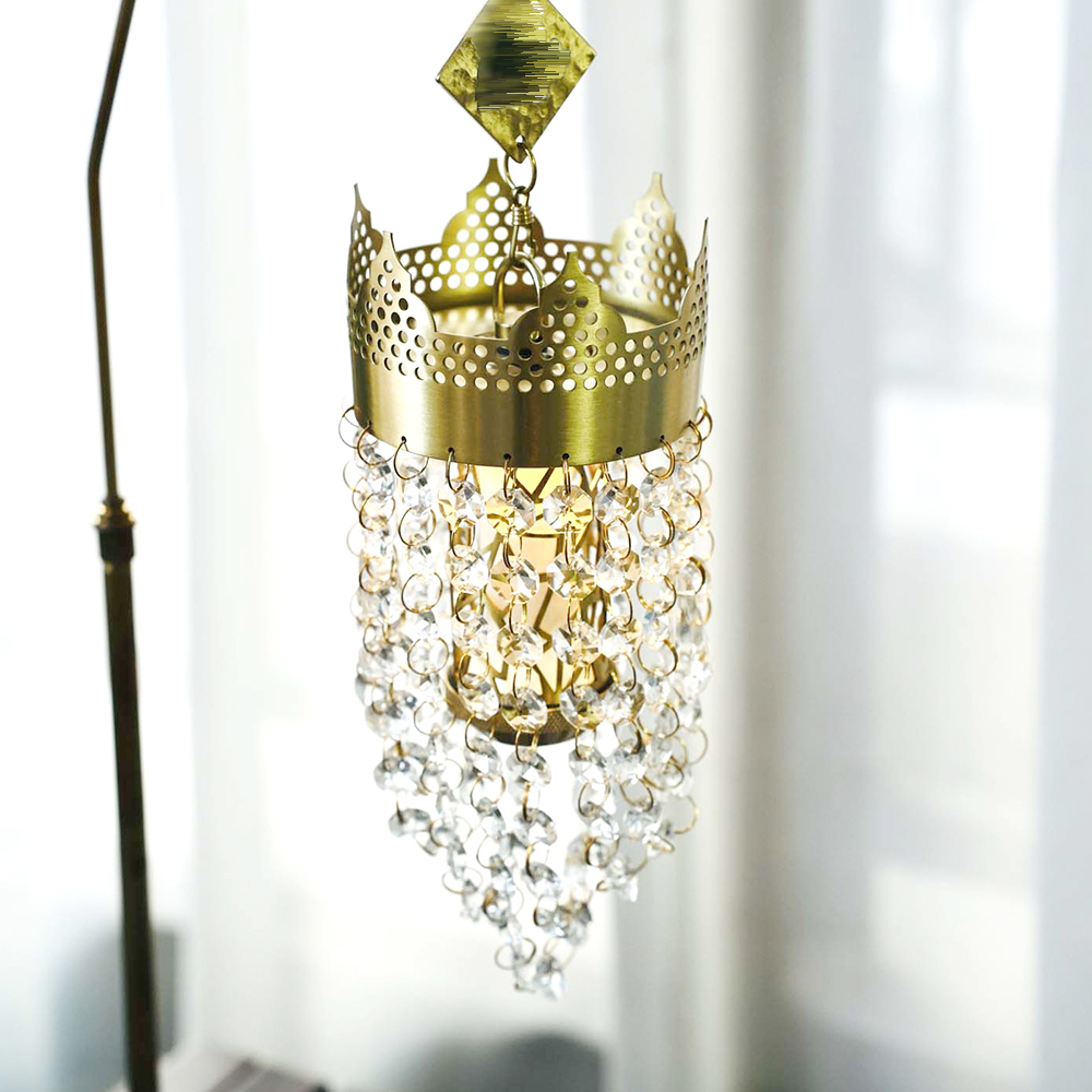 Vintage Crown Crystal Camping- - Outdoor Lighting Brass recensie en prijs