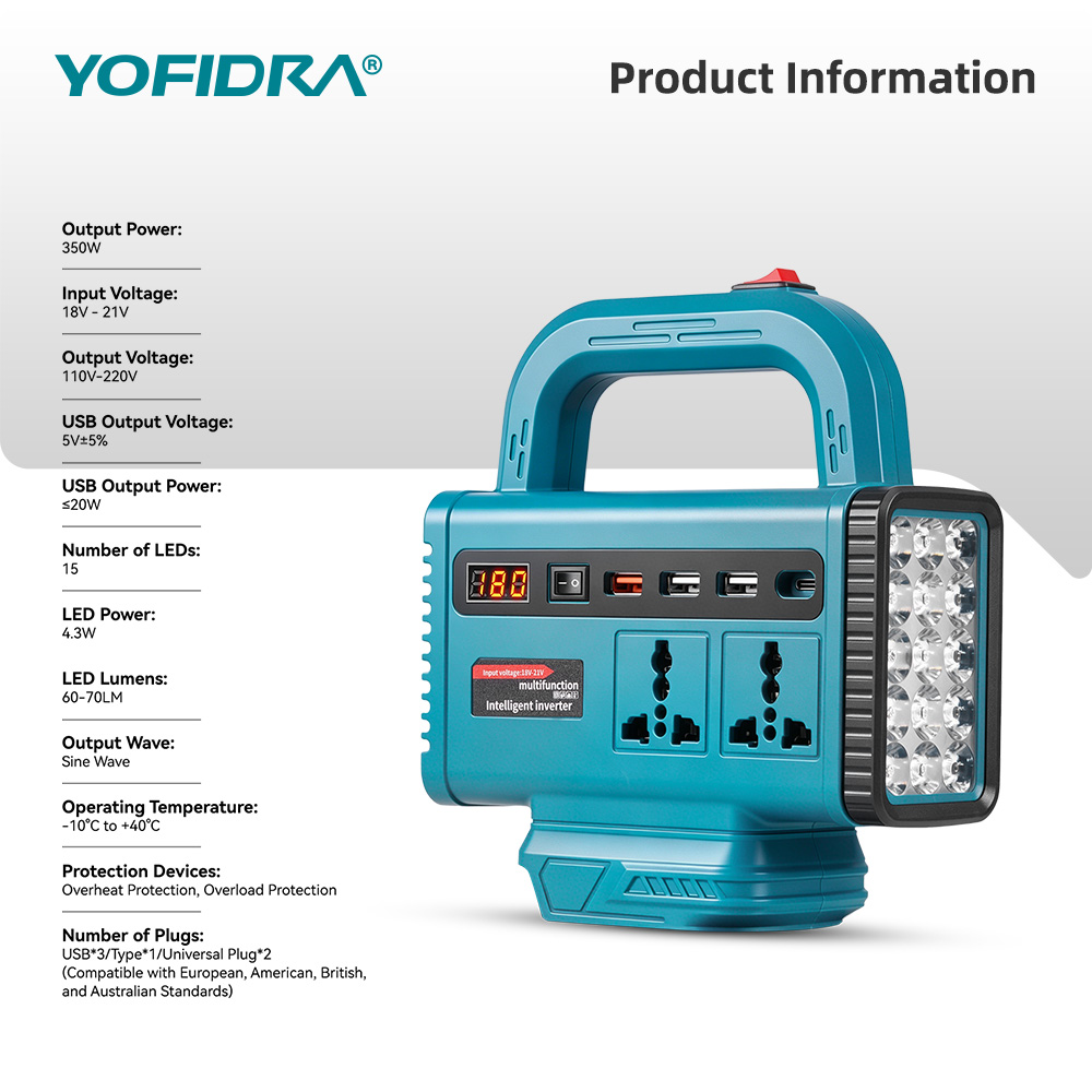 YOFIDRA 220V Draagbare Power I - Outdoor Lighting Socket recensie en prijs