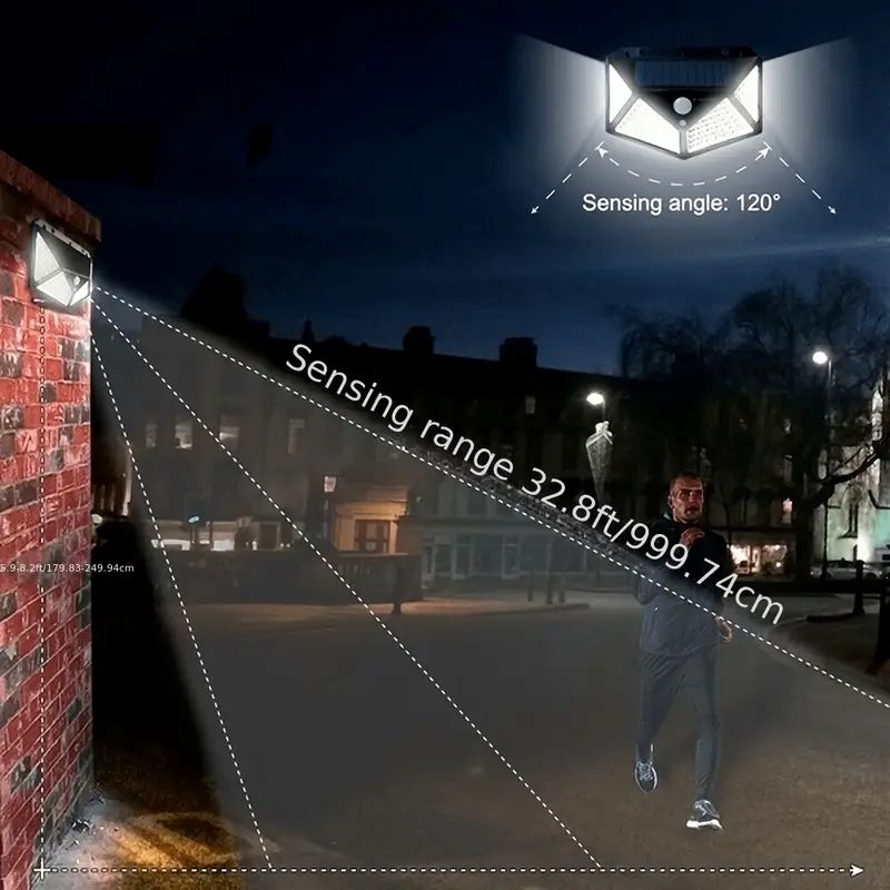 100LED buitenlamp op zonne-ene - Outdoor Lighting Lamp recensie en prijs