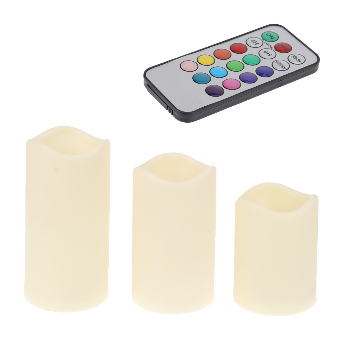 3 stuks LED-vlamloze kaarsen,  - Outdoor Lighting For Photography recensie en prijs