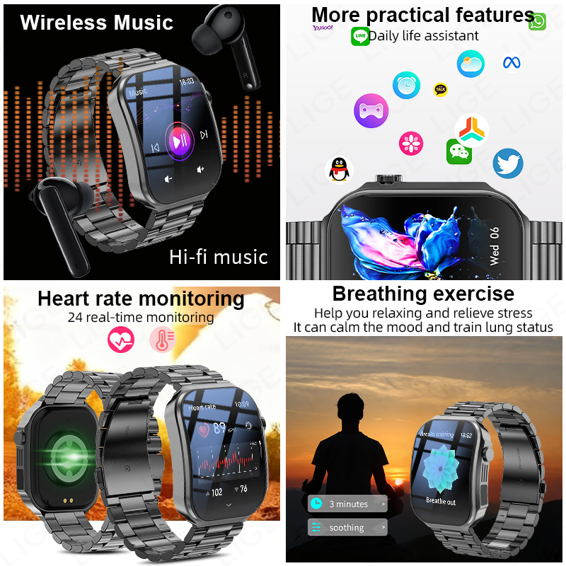 Mannen Smart Horloge 3D Geboge - Outdoor Lighting Ip Rating recensie en prijs