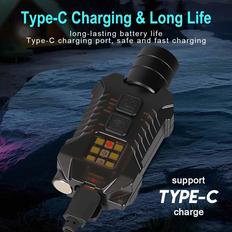 Oplaadbare krachtige EDC-zakla - Led Flood Light recensie en prijs
