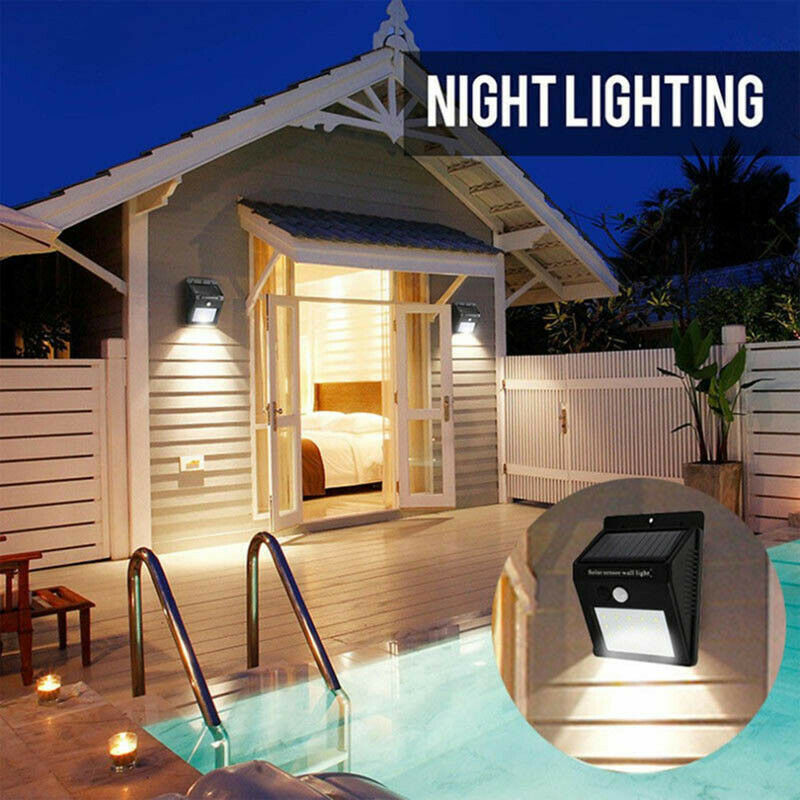 Outdoor LED-wandlamp op zonne- - Outdoor Yard Lighting Fixtures recensie en prijs